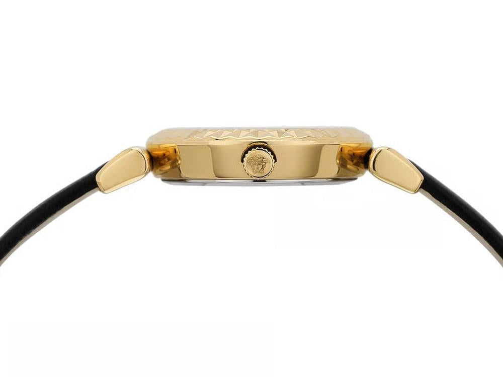 Versace Mini Vanity Restyling Quartz Uhr, Schwarz, 28 mm, VEGFA0125