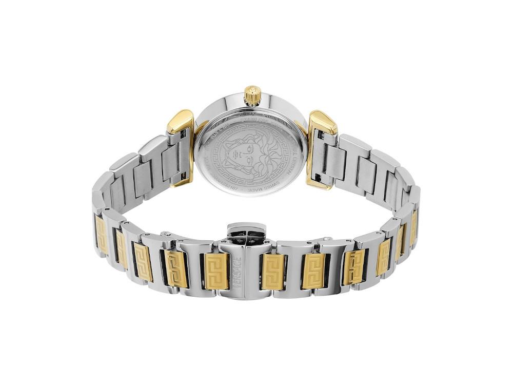 Versace Mini Vanity Restyling Quartz Uhr, Grün, 28 mm, VEGFA0625