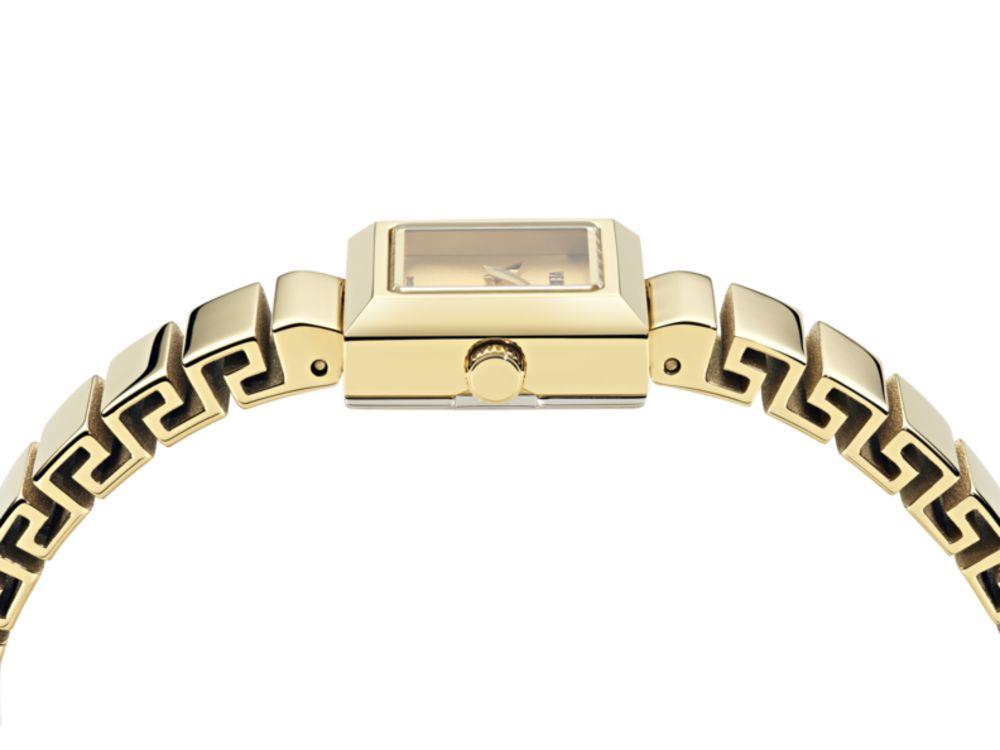 Versace V_Square Quartz Uhr, Golden, Shapir-Glas, VEY900526