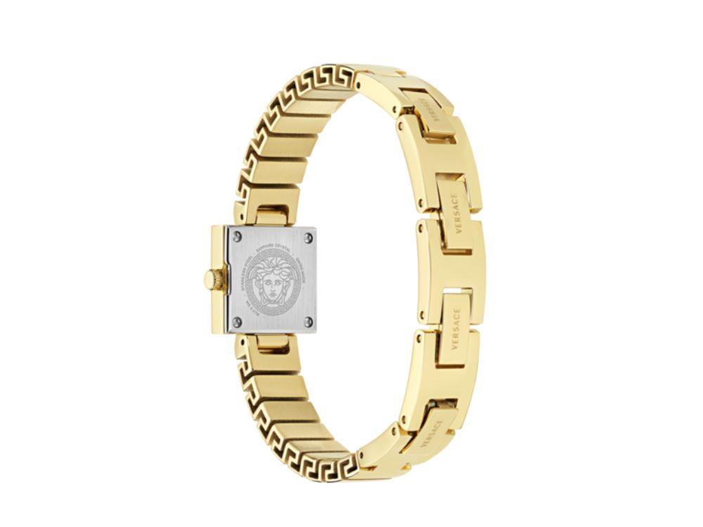 Versace V_Square Quartz Uhr, Golden, Shapir-Glas, VEY900526