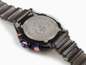 Versace Icon Active Quartz Uhr, Polycarbonat, Schwarz, 44 mm, VEZ701022