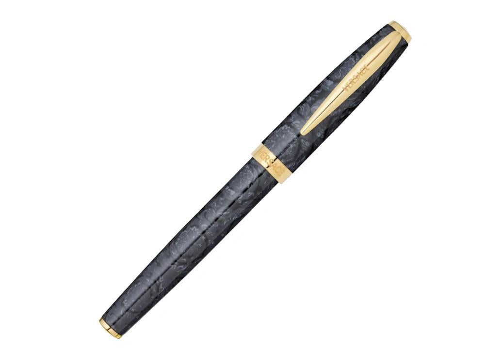 Versace Barocco Roller, Edelharz, Schwarz, Vergoldet, VRAD00624
