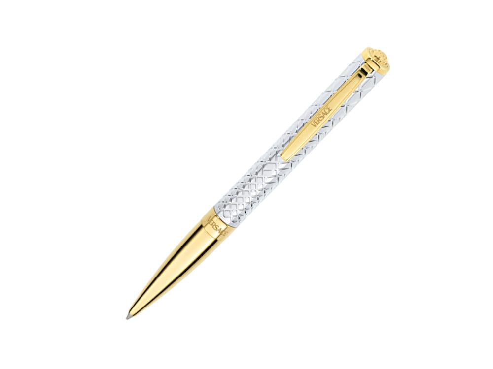 Versace Reve Kugelschreiber, Stahl, Silber, Vergoldet, VRSC00124