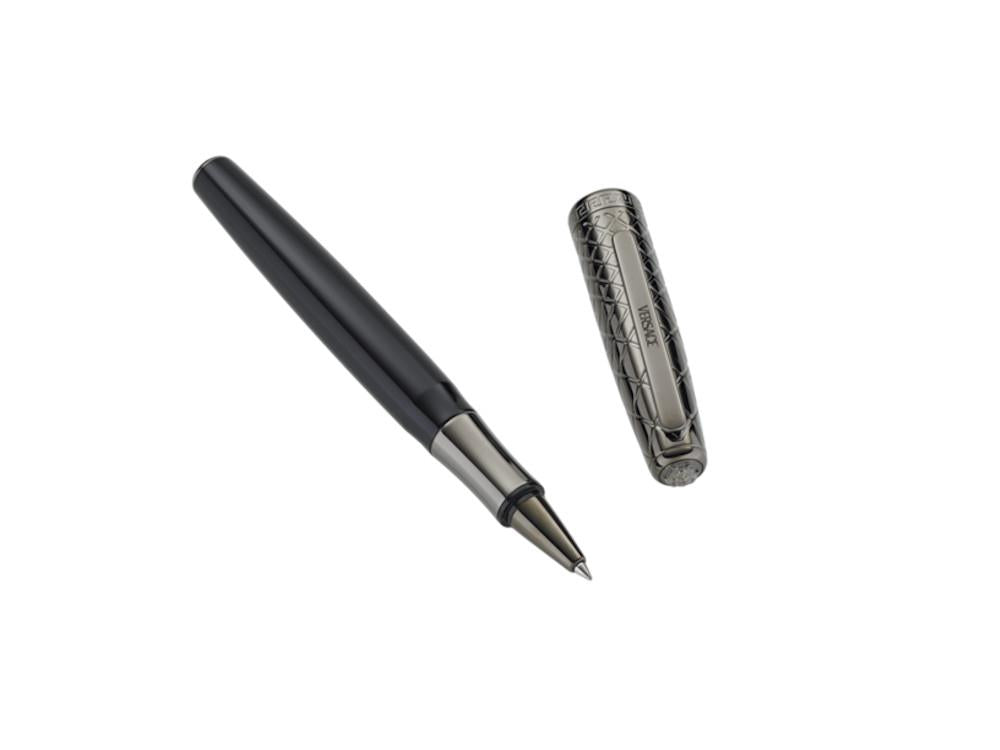 Versace Honos Roller, Edelharz, Schwarz, PVD, VRTC00424