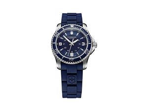 Victorinox Maverick Ladies Quartz Uhr , Blau, 34 mm, Kautschukband, V241610