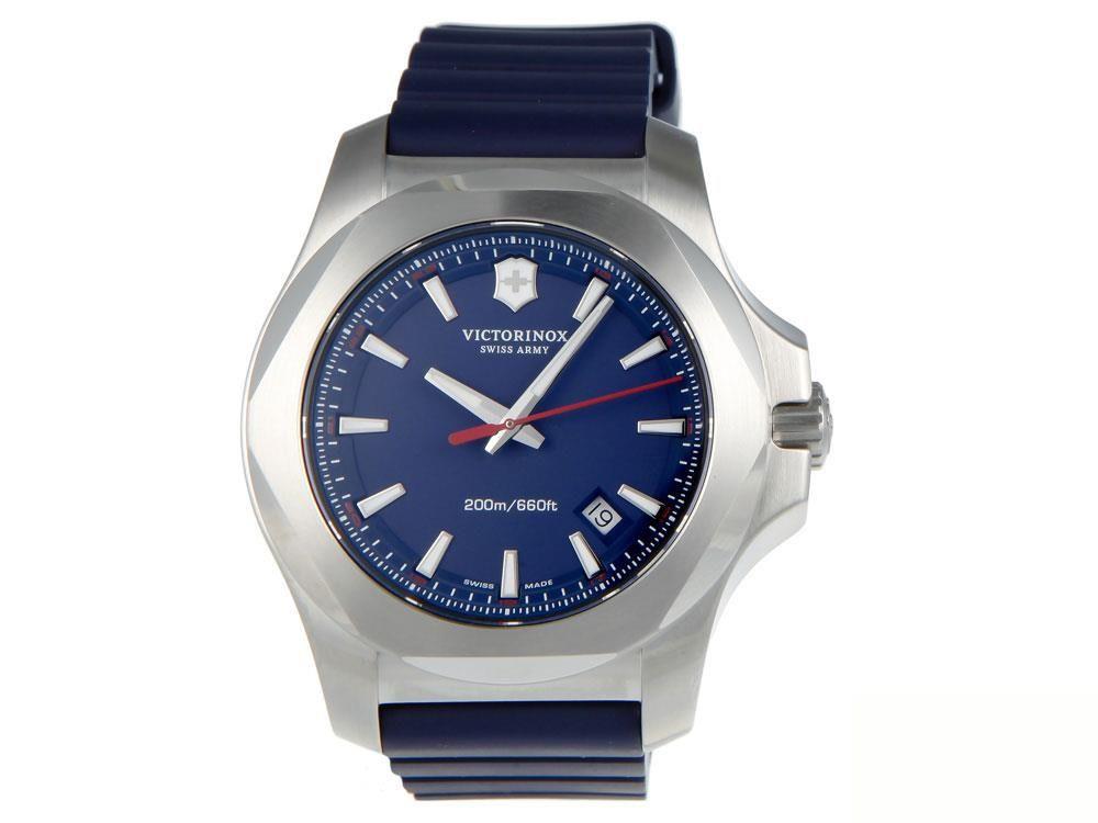 Victorinox I.N.O.X. Quartz Uhr, Blau, 43 mm, Kautschukband,  V241688.1