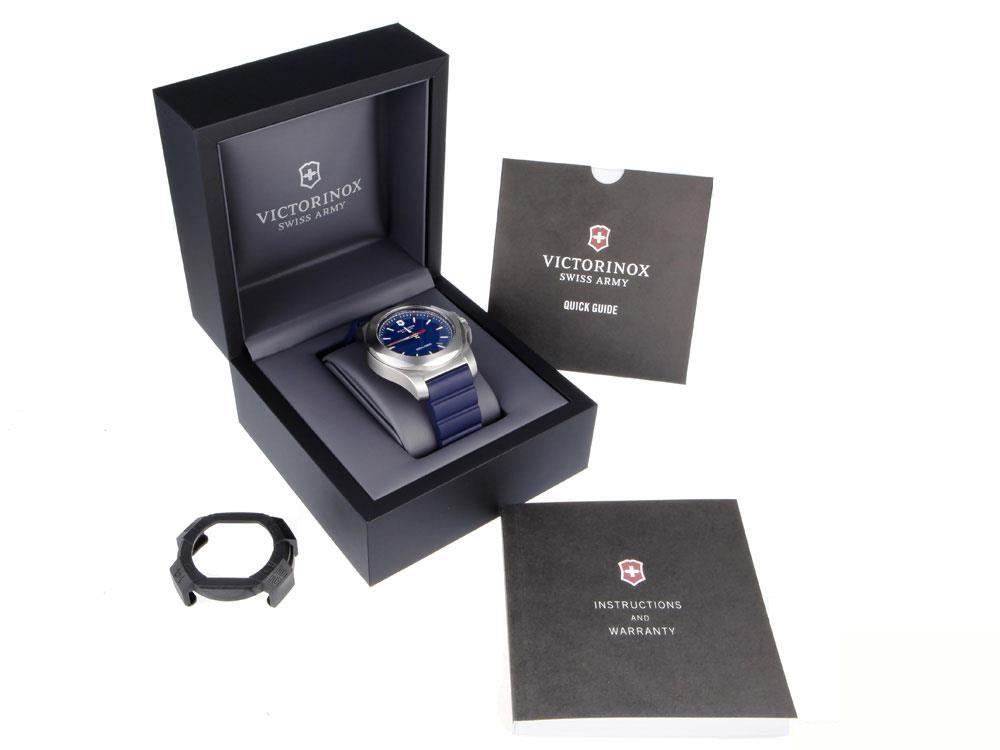 Victorinox I.N.O.X. Quartz Uhr, Blau, 43 mm, Kautschukband,  V241688.1