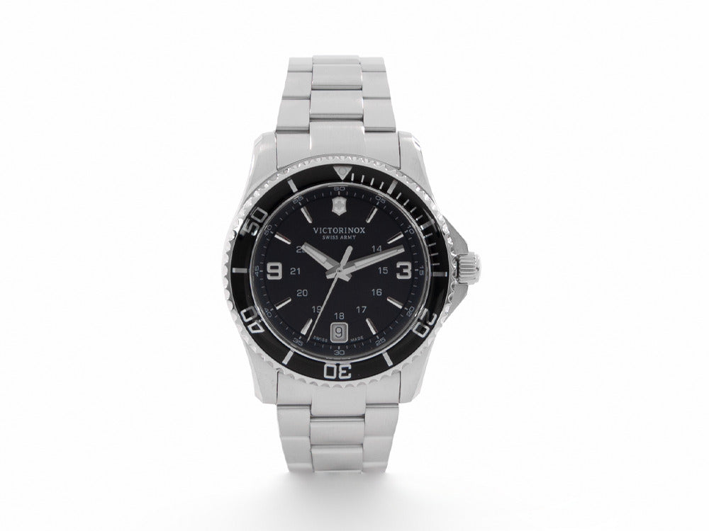 Victorinox Maverick Ladies Quartz Uhr, Schwarz, 34 mm, Stahl, 10 atm, V241701