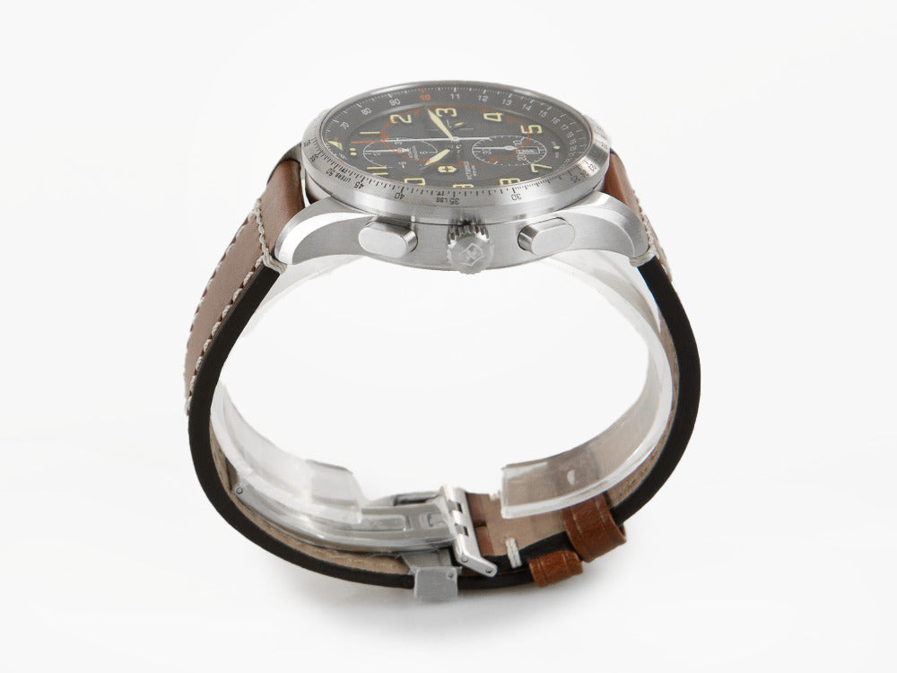 Victorinox Airboss Automatik Uhr, Valjoux 7750 , Grau, 45 mm, 10 atm, V241710