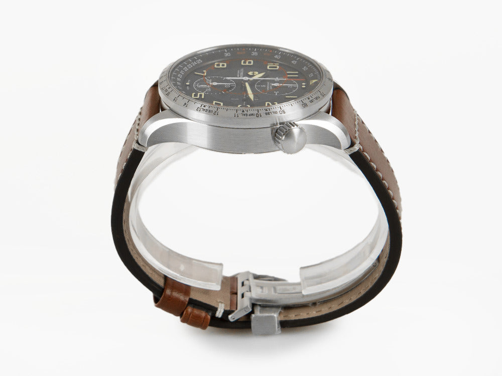 Victorinox Airboss Automatik Uhr, Valjoux 7750 , Grau, 45 mm, 10 atm, V241710