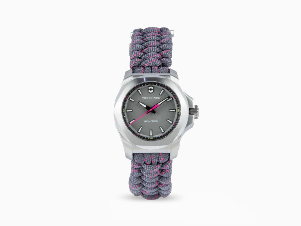 Victorinox I.N.O.X. Ladies Quartz Uhr Edelstahl 316L Grau 37 mm P Iguana Sell DE