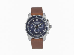 Victorinox Maverick Chronograph Quartz Uhr, Blau, 43 mm, V241865  