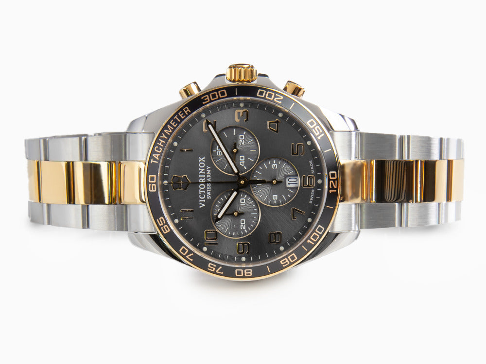 Victorinox Fieldforce Classic Chrono Quartz Uhr, Grau, 42 mm, V241902