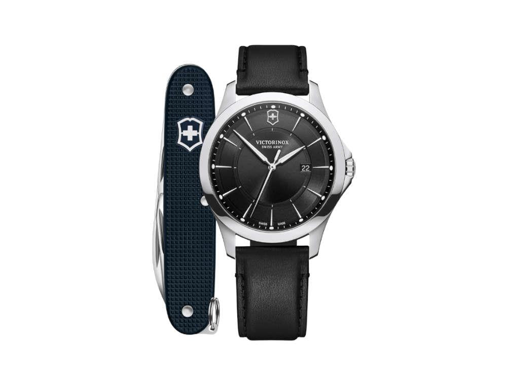Victorinox Alliance Gent Quartz Uhr, Edelstahl, Schwarz, 40 mm, Tag, V241904.1