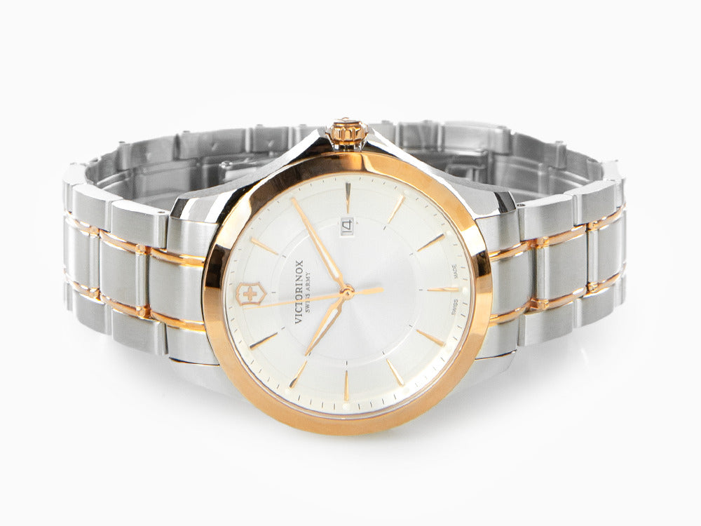 Victorinox Alliance Gent Quartz Uhr, Edelstahl 316L, Grau, 40 mm, Tag, V241912