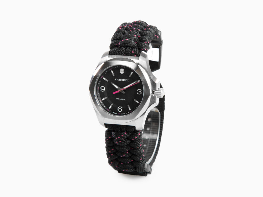 Victorinox I.N.O.X. Ladies Quartz Uhr, Schwarz, 37mm, Paracord, V241918