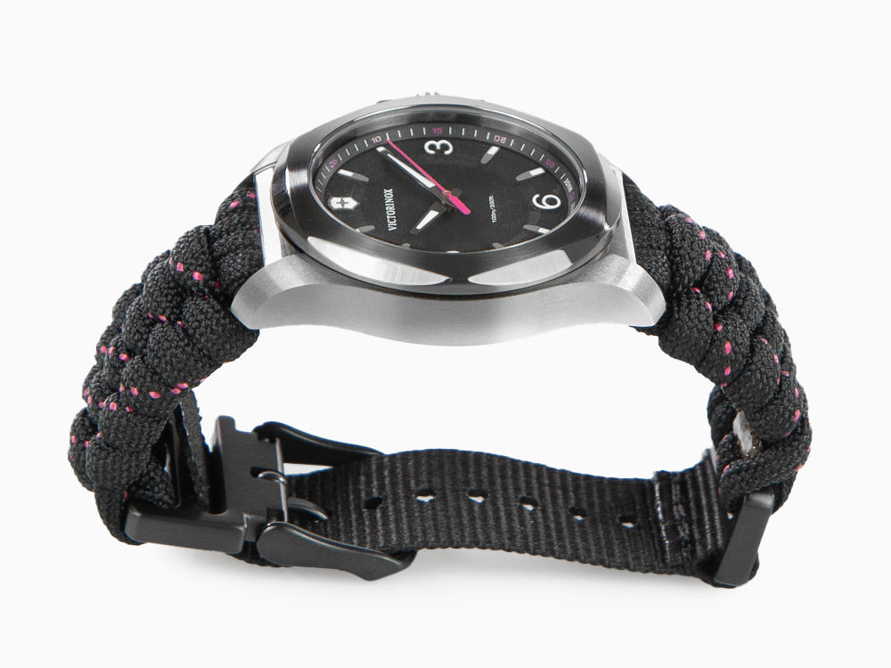Victorinox I.N.O.X. Ladies Quartz Uhr, Schwarz, 37mm, Paracord, V241918