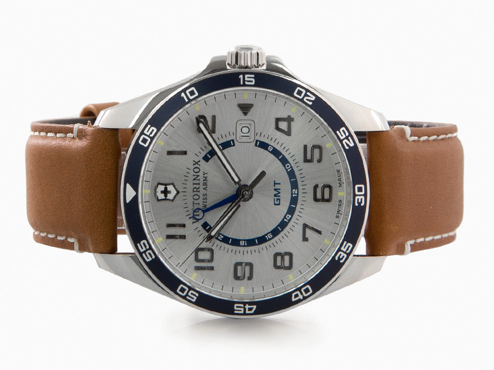 Victorinox Fieldforce Classic GMT Quartz Uhr, Grau, 42 mm, V241931