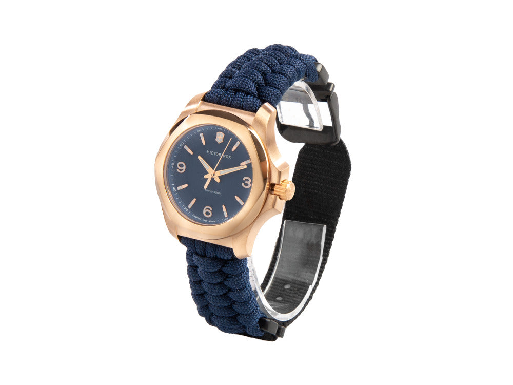 Victorinox I.N.O.X. Ladies Quartz Uhr Blau 37mm Paracord V241955 Iguana Sell DE