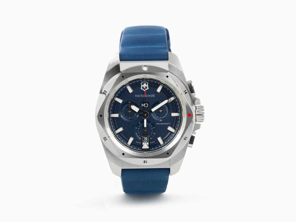 Victorinox I.N.O.X. Chrono Quartz Uhr, Blau, 43 mm, V241984