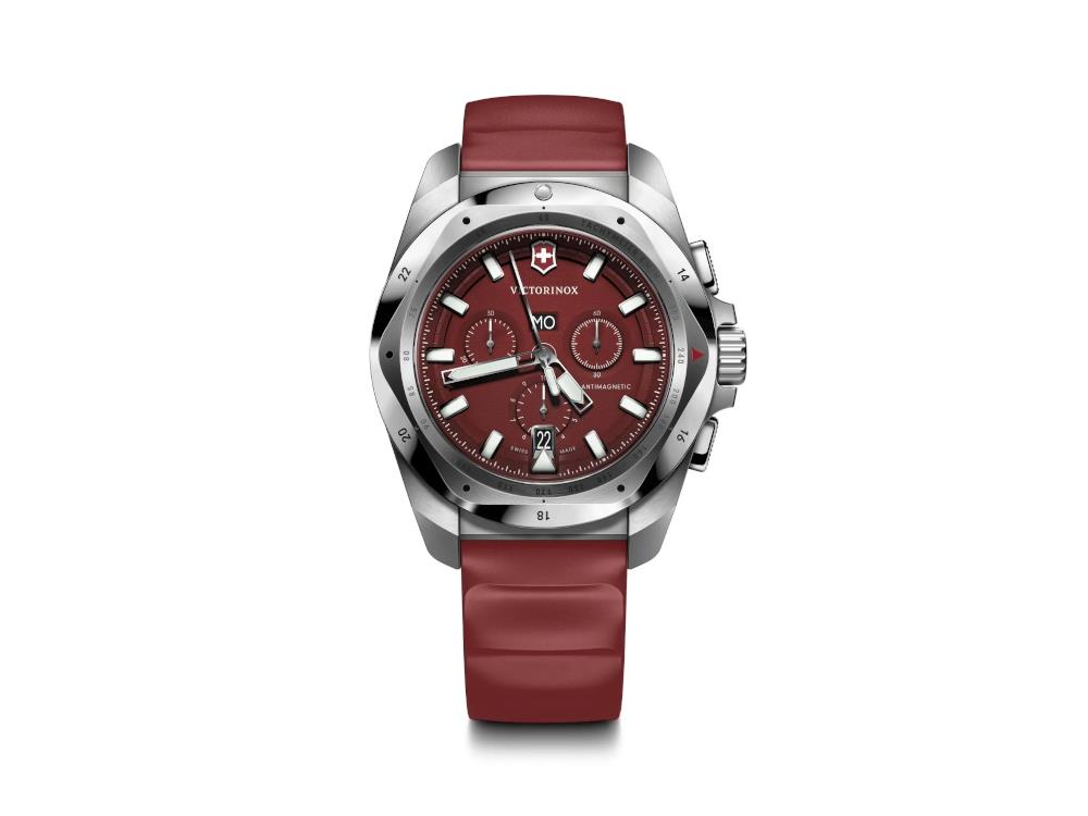 Victorinox I.N.O.X. Chrono Quartz Uhr, Rot, 43 mm, V241986