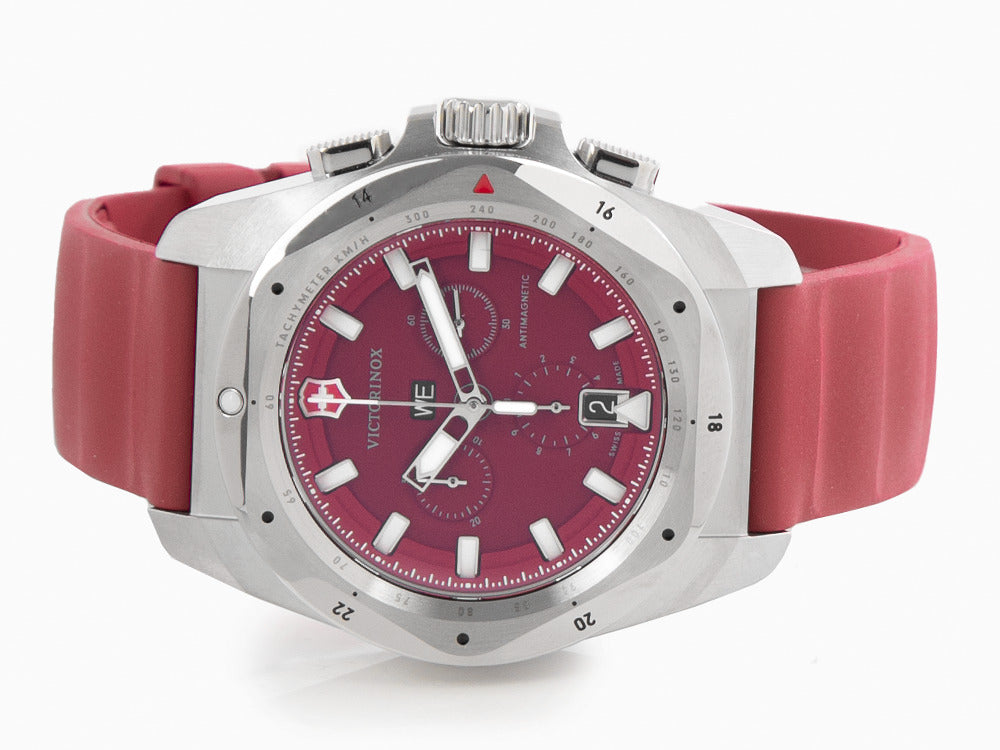 Victorinox I.N.O.X. Chrono Quartz Uhr, Rot, 43 mm, V241986