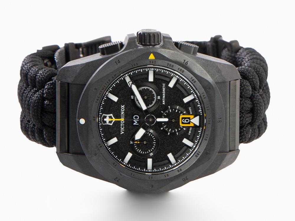 Victorinox I.N.O.X. ChronoQuartz Uhr Kohlenstoff Schwarz 43 mm V24 Iguana Sell DE