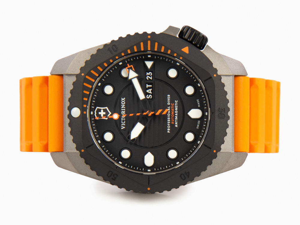 Victorinox Dive Pro Automatik Uhr Titan Schwarz 43 mm 30 atm V241 Iguana Sell DE