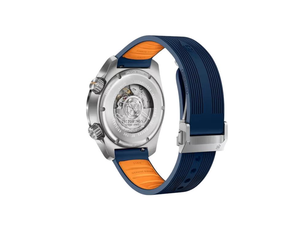 Victorinox Air Pro Automatik Uhr, Edelstahl 316L , Blau, 43 mm, 20 atm, V242003