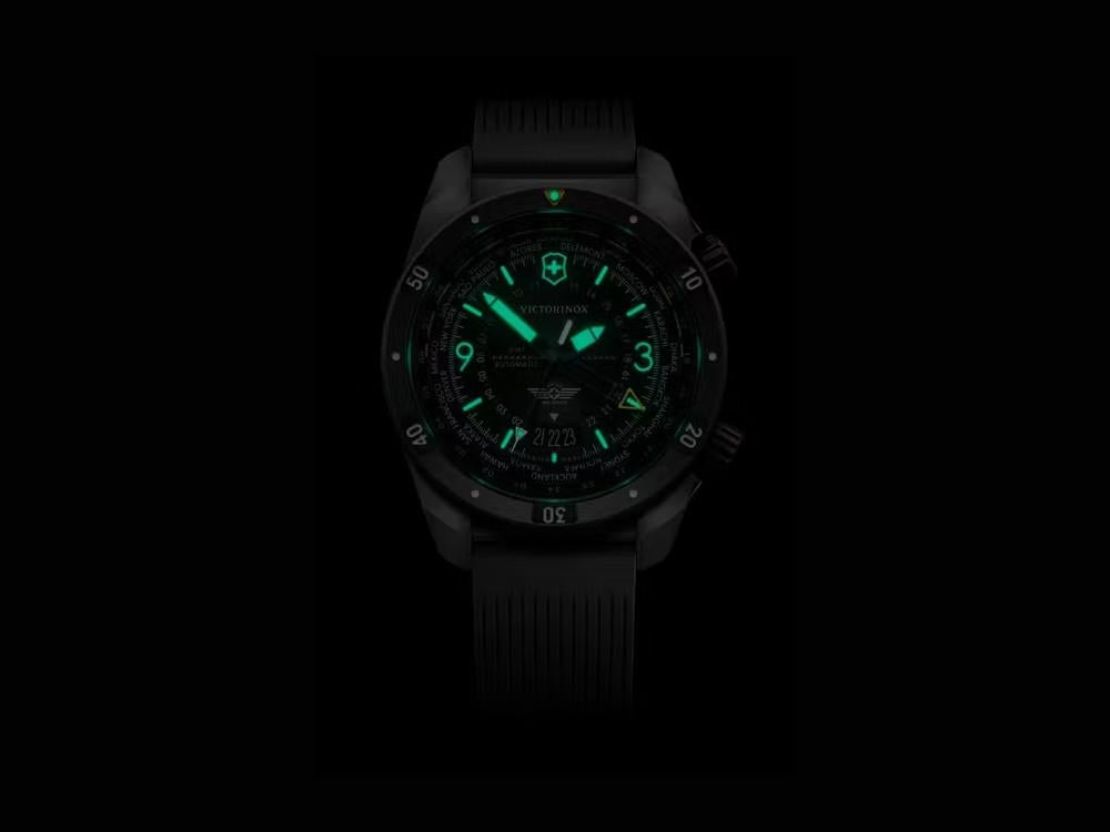 Victorinox Air Pro Automatik Uhr, Edelstahl 316L , Schwarz, 43 mm,  V242005