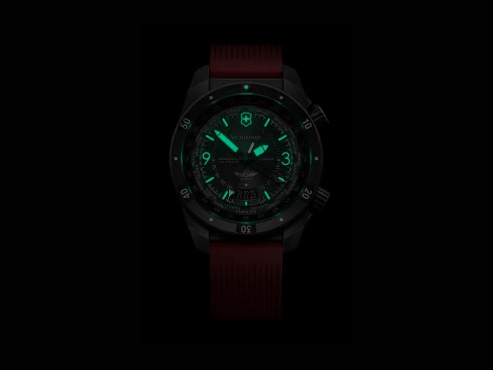 Victorinox Air Pro Automatik Uhr, Edelstahl 316L , Schwarz, 43 mm, V242006