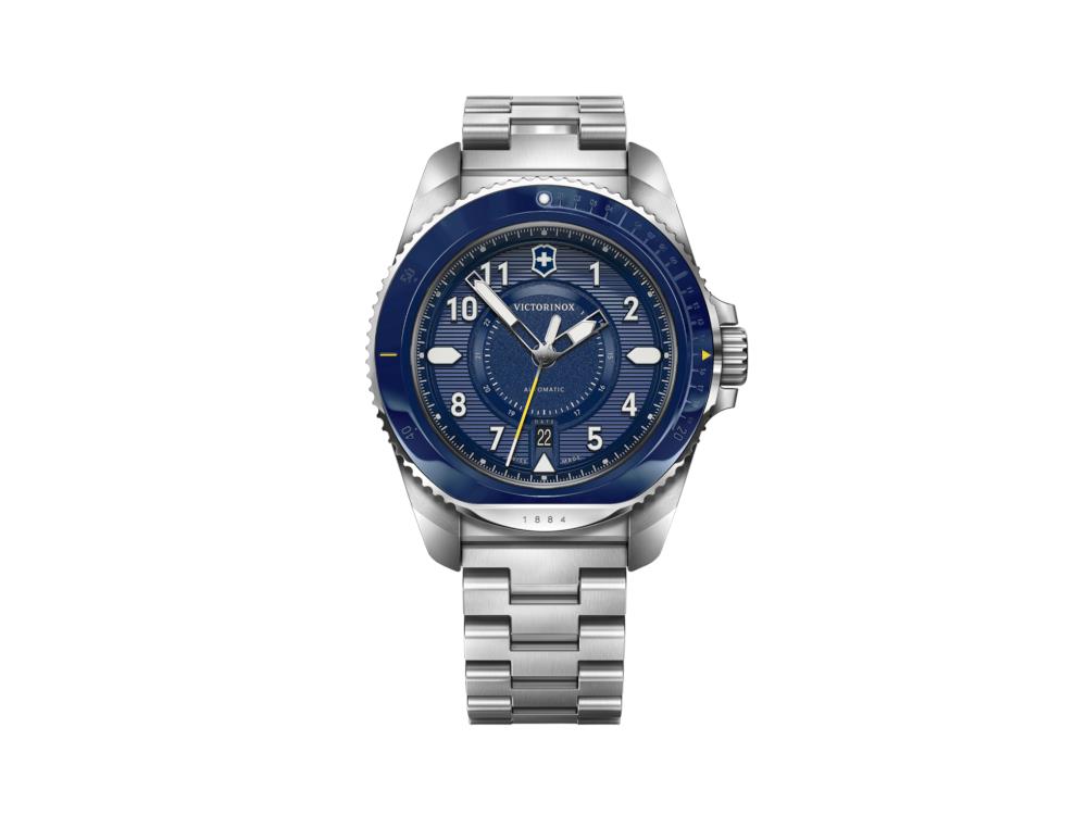 Victorinox Journey 1884 Automatik Uhr, Blau, 43 mm, 20 atm, V242010