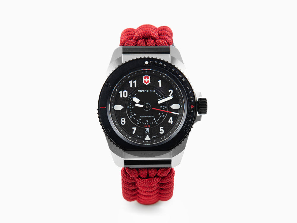 Red swiss army watch sale