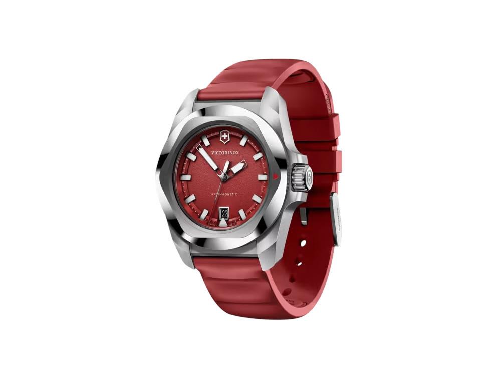 Victorinox I.N.O.X. Quartz Uhr, Edelstahl 316L , Rot, 41 mm, V242029