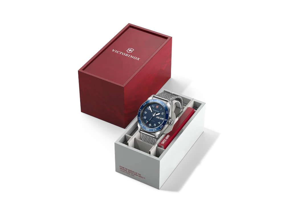 Victorinox Swiss Army Quartz Uhr, Edelstahl 316L , Blau, 42 mm, V242042