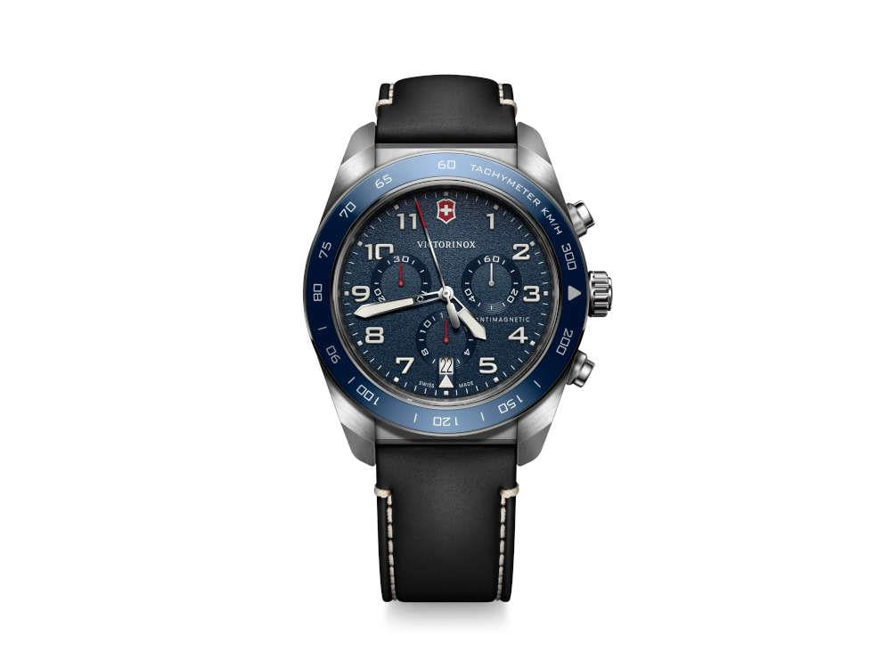 Victorinox Swiss Army Quartz Uhr, Blau, 42 mm, Chronograph, V242047