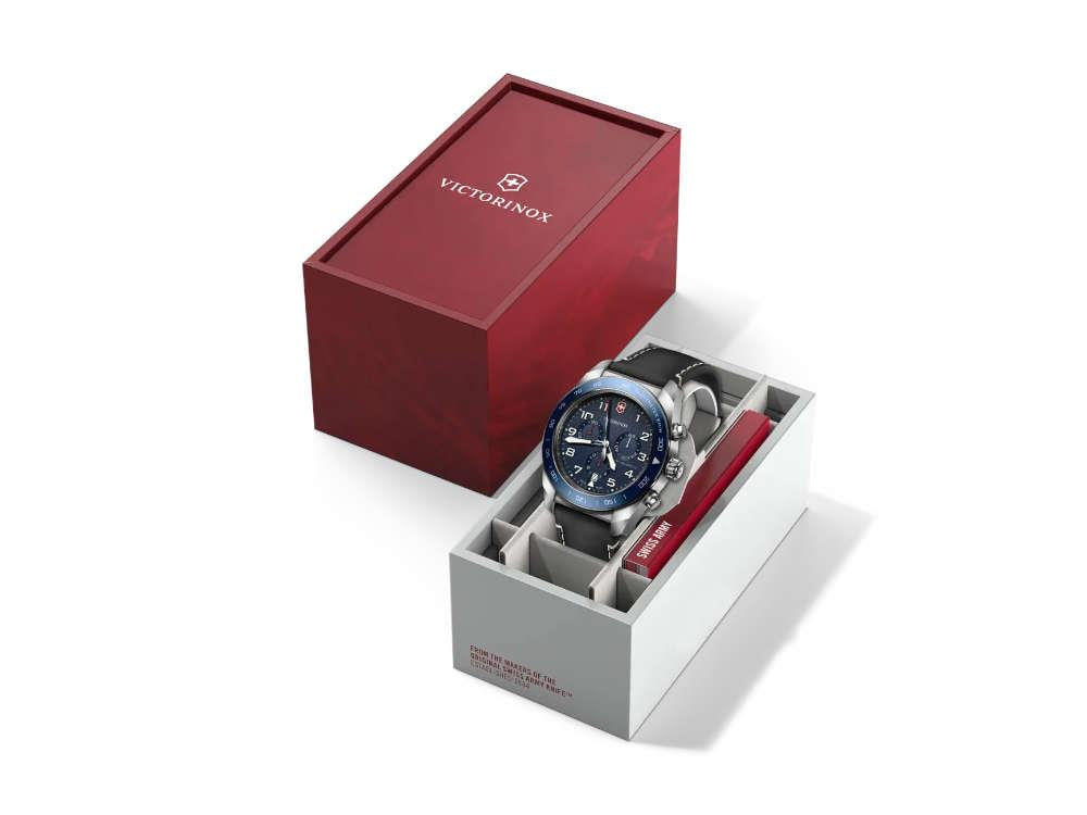 Victorinox Swiss Army Quartz Uhr, Blau, 42 mm, Chronograph, V242047