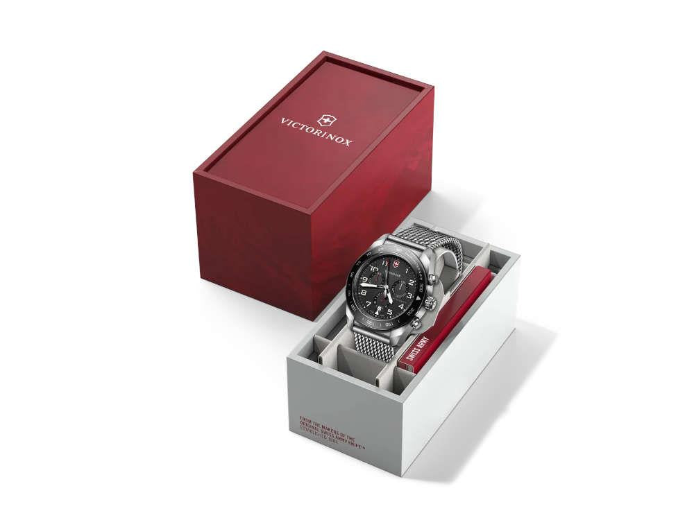 Victorinox Swiss Army Quartz Uhr, Schwarz, 42 mm, Chronograph, V242048