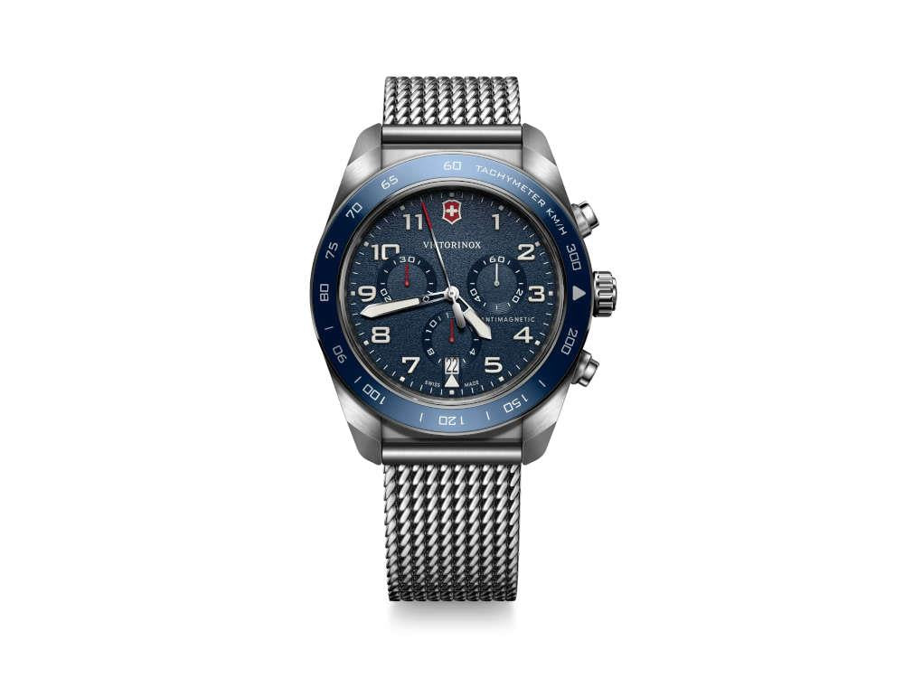 Victorinox Swiss Army Quartz Uhr, Blau, 42 mm, Chronograph, V242049