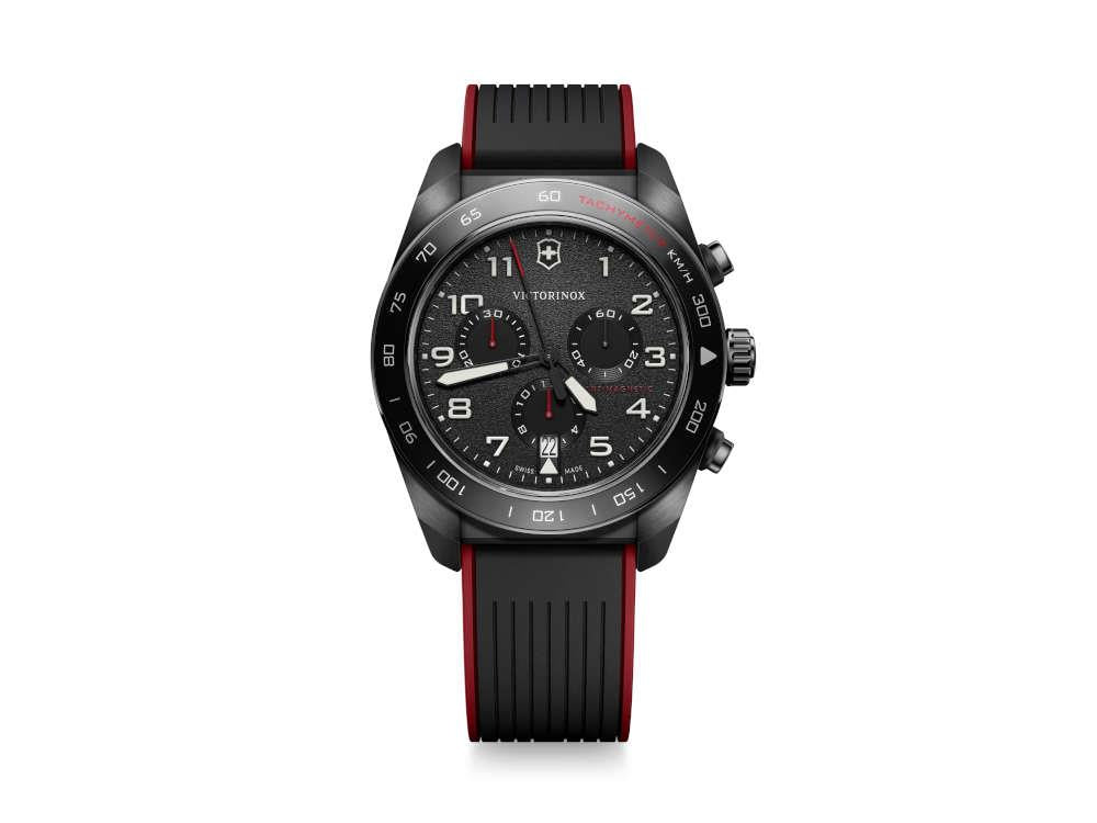 Victorinox Swiss Army Quartz Uhr, Schwarz, 42 mm, Chronograph, V242051