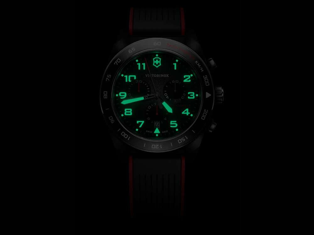 Victorinox Swiss Army Quartz Uhr, Schwarz, 42 mm, Chronograph, V242051