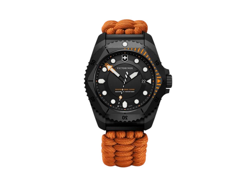 Victorinox Dive Pro Quartz Uhr, Titan, Schwarz, 43 mm, V242069.1