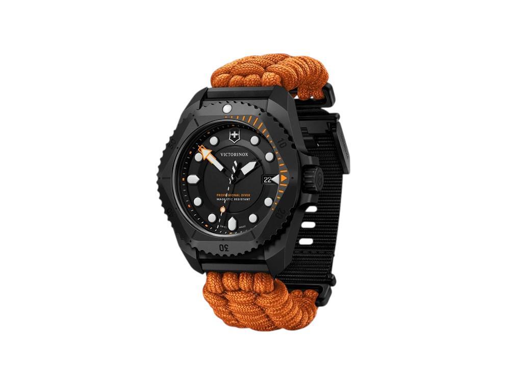 Victorinox Dive Pro Quartz Uhr, Titan, Schwarz, 43 mm, V242069.1
