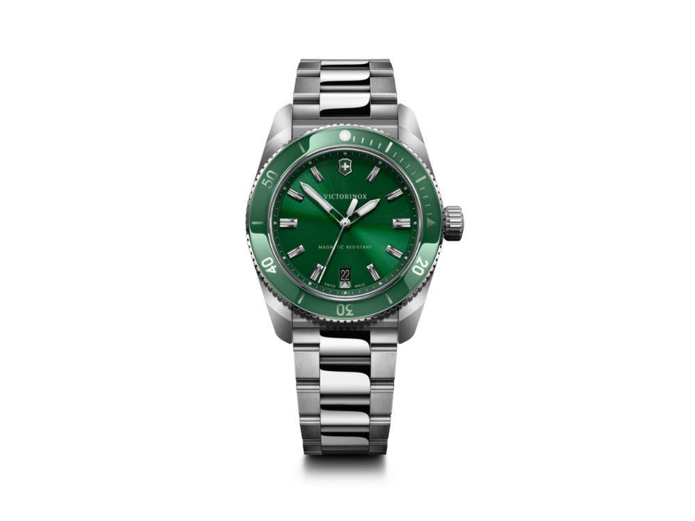 Victorinox Maverick Quartz Uhr, Edelstahl 316L , Grün, 39 mm,V242096