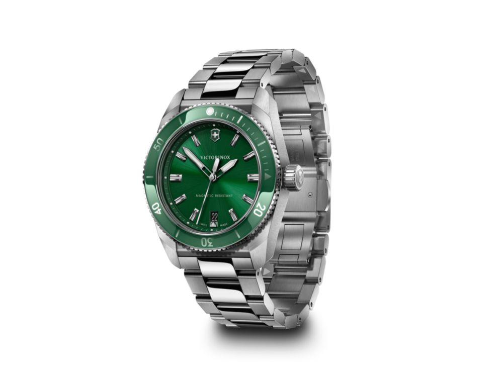 Victorinox Maverick Quartz Uhr, Edelstahl 316L , Grün, 39 mm,V242096