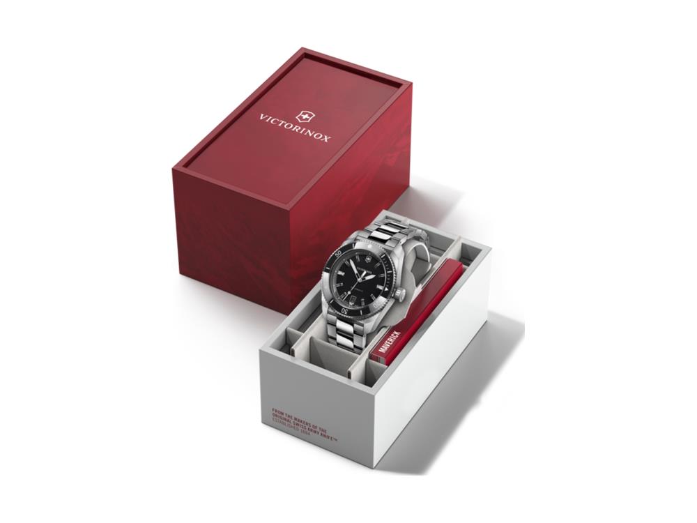 Victorinox Maverick Automatik Uhr, Edelstahl 316L , Schwarz, V242105
