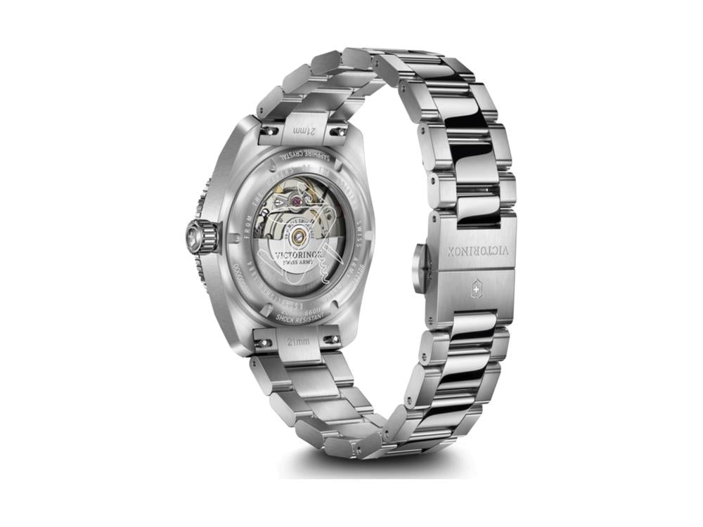 Victorinox Maverick Automatik Uhr, Edelstahl, Blau, 39 mm, 20 atm, Tag, V242106