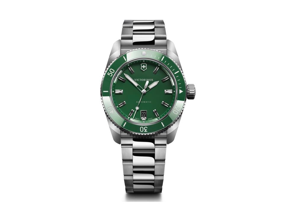 Victorinox Maverick Automatik Uhr, Edelstahl 316L , Grün, V242107