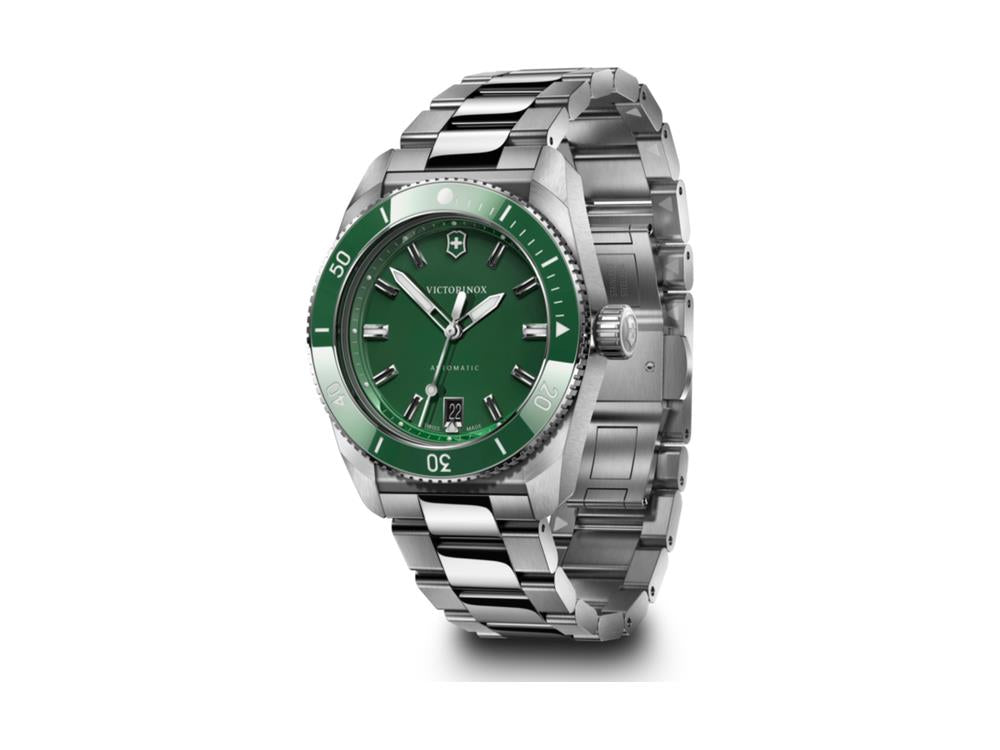 Victorinox Maverick Automatik Uhr, Edelstahl 316L , Grün, V242107
