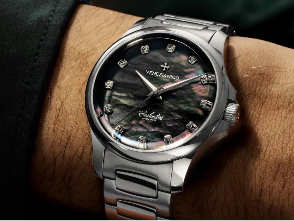 Venezianico Redentore Diamond  Automatik Uhr, 36 mm, Schwarz, 1121521C